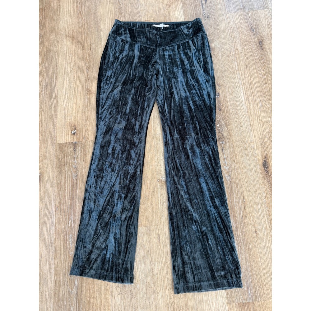 Kimchi Blue Whimsygoth Boho Y2K Crushed Velvet Flare Pants Womens S Grey